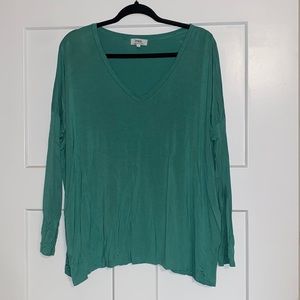 Long sleeve boutique piko oversized top